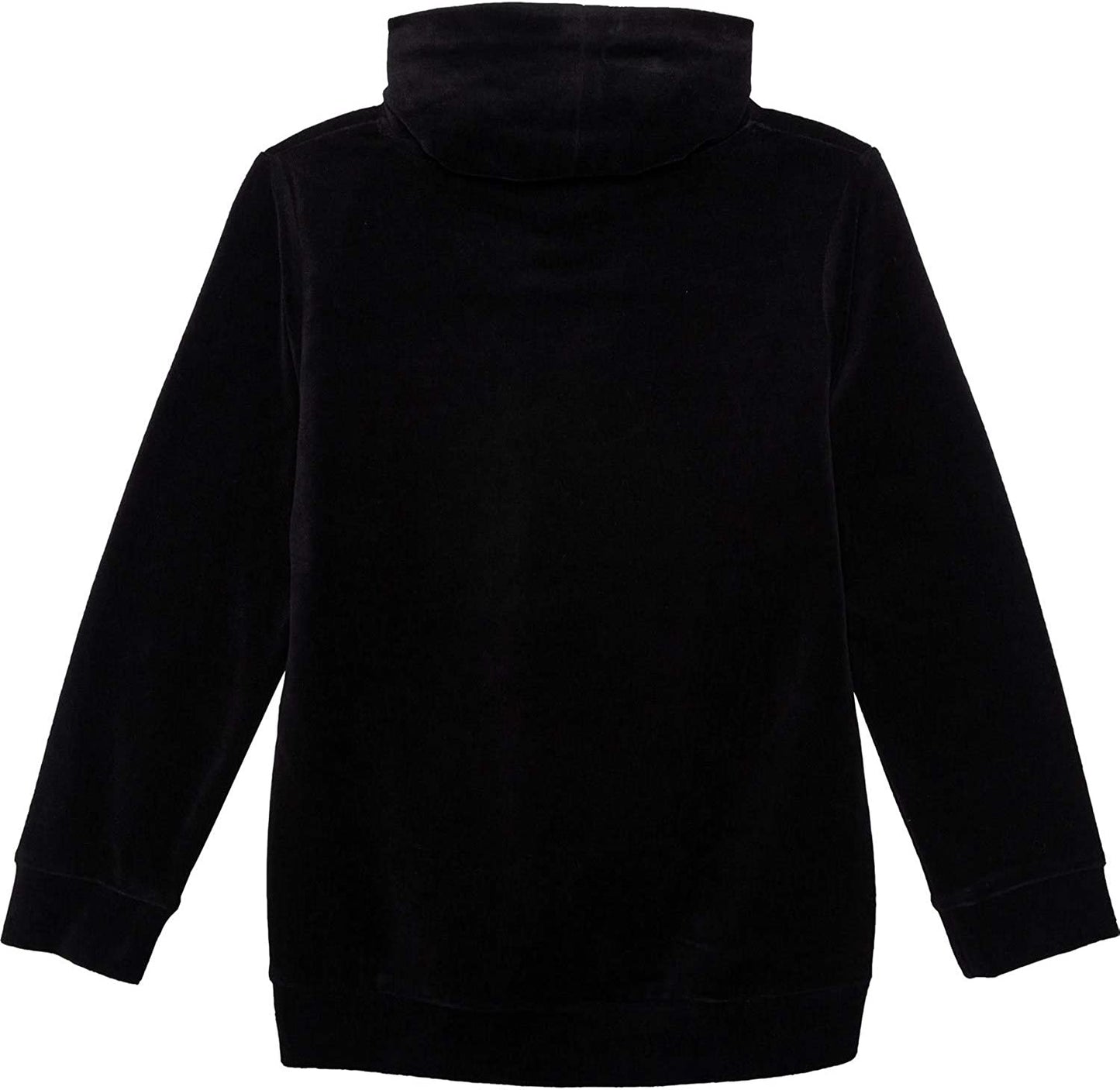 adidas Big Girl's Velour Funnel Neck Sweatshirt Black