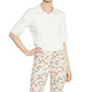 NYDJ Women's Chloe Side Slit Capri Jeans White Size 2