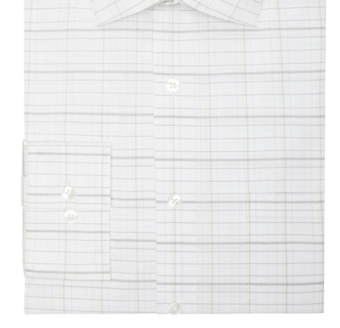 Van Heusen Men's Stain Shield Regular Fit Dress Shirt Yellow Size 16X34X35