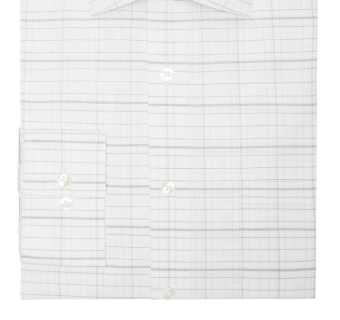Van Heusen Men's Stain Shield Regular Fit Dress Shirt Yellow Size 17X34X35