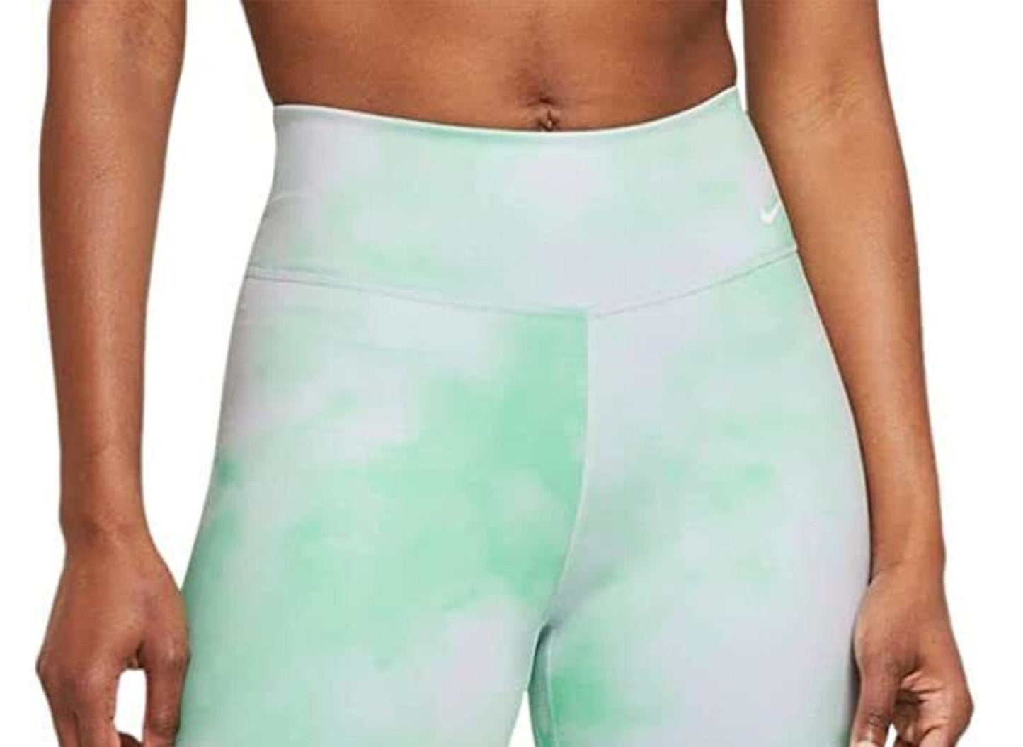 Nike Women's One Icon Clash Bike Shorts Green Size X-Small