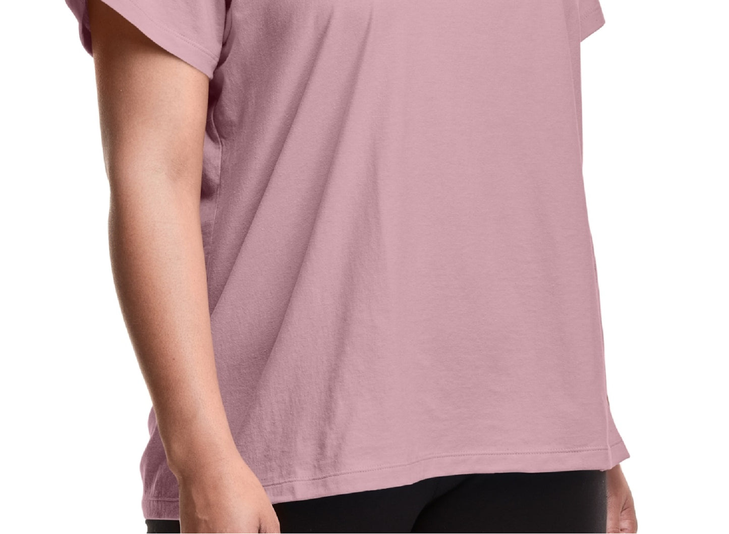 Champion Women's Classic Logo Graphic T-Shirt Pink Size 1X