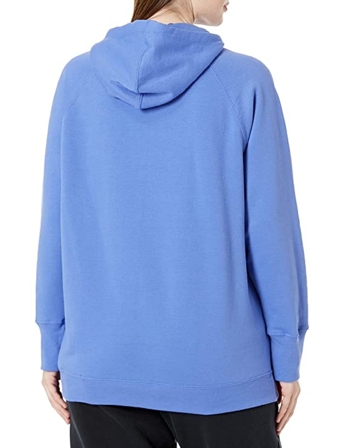 Champion Women's Powerblend Logo Hoodie Blue Size 2X