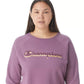 Champion Women's Powerblend Logo Boyfriend Sweatshirt Purple Size 3X