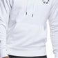 Champion Men's Powerblend Graphic Hoodie White Size Large