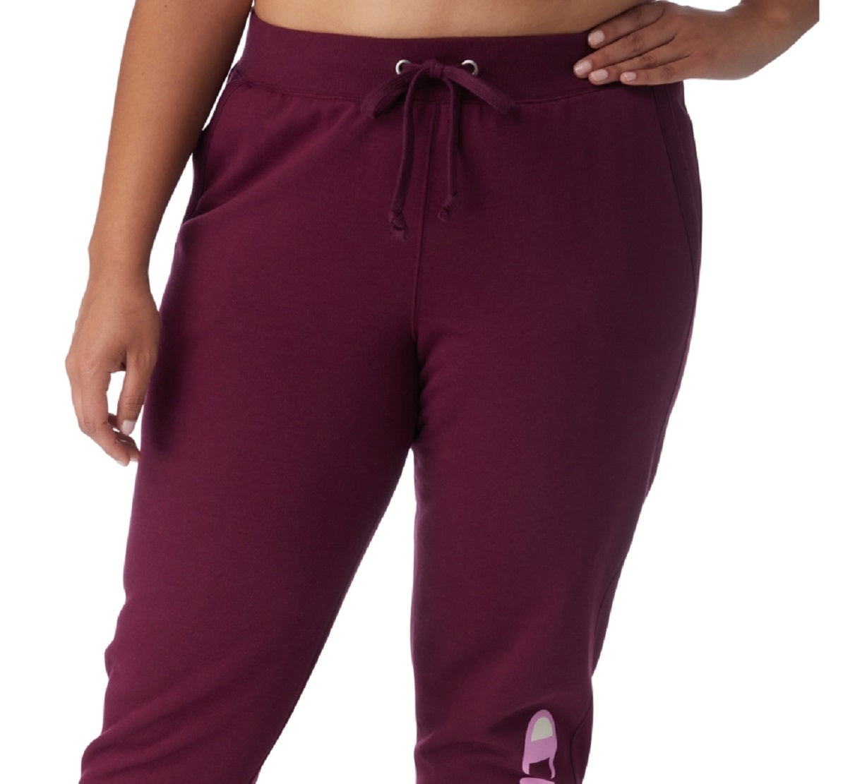 Champion Women's Powerblend Ribbed Joggers Purple Size 3X