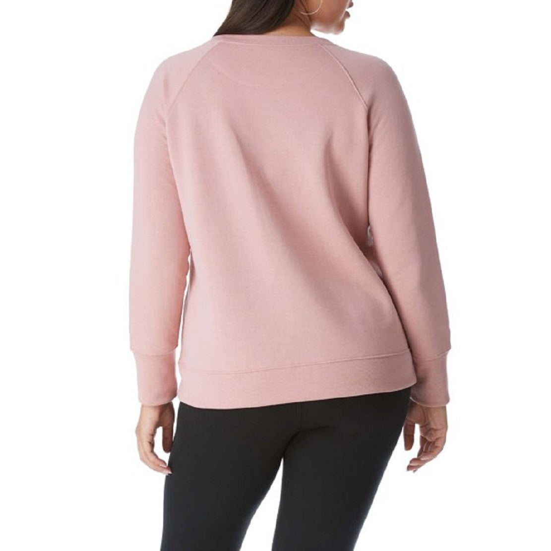 Champion Women's Power Blend Boyfriend Sweatshirt Pink Size 1X