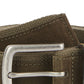 Barbour Men's Padbury Casual Webbing With Tonal Suede Belt Green Size Medium