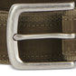 Barbour Men's Padbury Casual Webbing With Tonal Suede Belt Green Size Medium