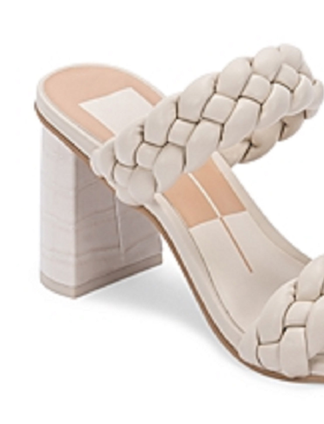 Dolce Vita Women's Paily Braided Sandal White Size 6 M