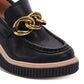Dolce Vita Women's Brenan Platform Loafer Leather Black Size 7.5 M