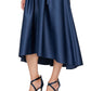 Alex Evenings Women's Sequin & Satin Midi Dress Blue Size 18