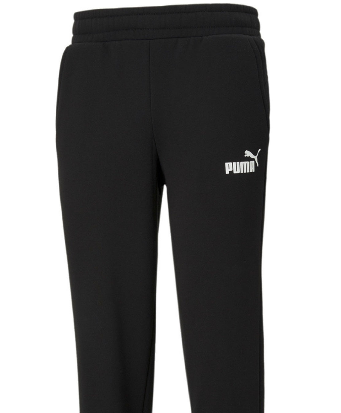 Puma Men's Logo Fleece Joggers Black Size X-Large