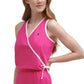 Tommy Hilfiger Women's Faux Wrap Dress Pink Size Medium