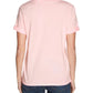 GUESS Women's 1981 Roll Cuff Logo Graphic Tee Pink Size Medium