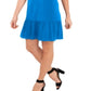 CeCe Women's Flutter Sleeve Short Wear To Work Dress Blue Size Small