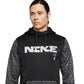 Nike Men's Therma FIT Printed Training Hoodie Gray Size Large