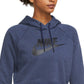 Nike Women's Sportswear Essential Cropped Hoodie Blue Size Large