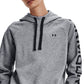 Under Armour Women's Rival Fleece Logo Hoodie Gray Size XX-Large
