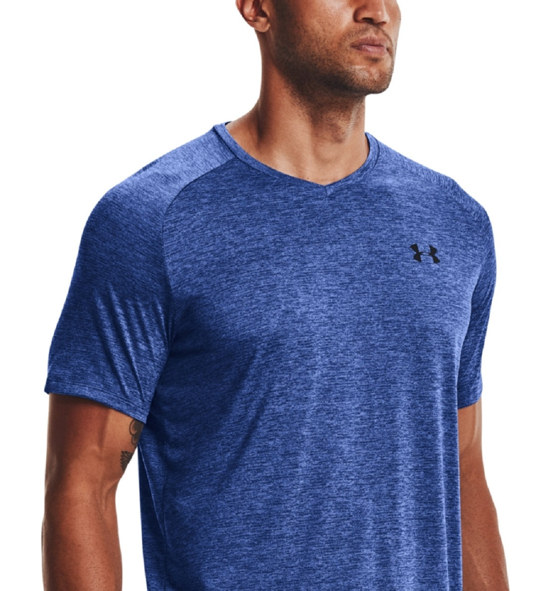 Under Armour Men's Tech V Neck T-Shirt Blue Size XX-Large