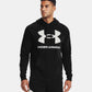 Under Armour Men's Plus Ua Rival Fleece Logo Hoodie Black Size 1X