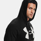 Under Armour Men's Plus Ua Rival Fleece Logo Hoodie Black Size 1X