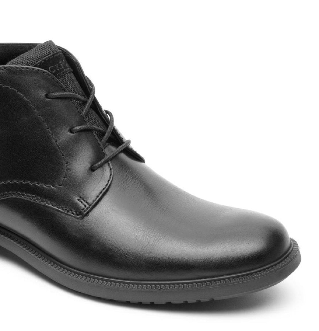 Rockport Men's Berenger Plain Toe Chukka Boots Black Size 9.5 M