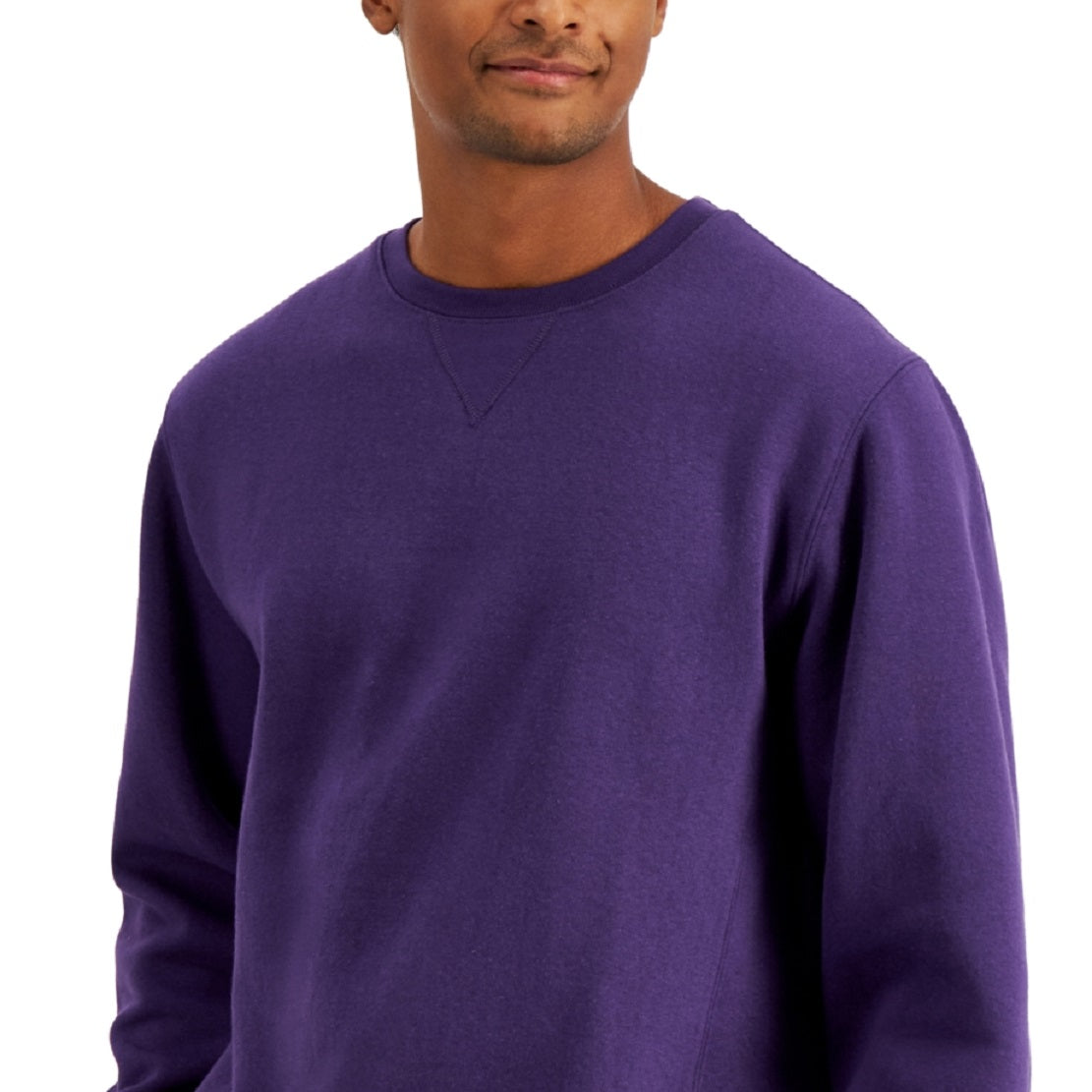 Russell Athletic Men's Solid Fleece Sweatshirt Purple Size Small