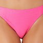 California Waves Women's Junior's Metallic Shine Hipster Bikini Bottoms Swimsuit Pink Size XS