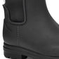 UGG महिलाओं के लिए ड्रॉपलेट वाटरप्रूफ रेन बूट काला, साइज़ 8