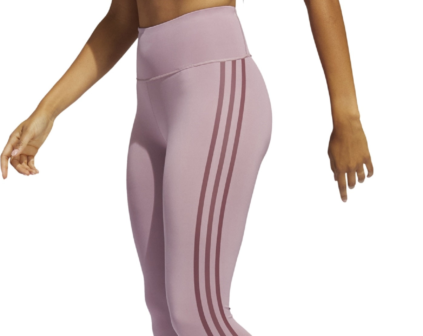 adidas Women's Side Stripe Tights Pink Size Small