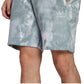 adidas Men's Adicolor Essential Tie Dye Sweat Shorts Gray Size Small