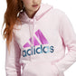 adidas Women's Two Tone Logo Hoodie Pink Size X-Large