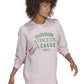 adidas Women's Retro Luxury Crewneck Sweatshirt Pink Size Large