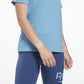 Reebok Women's Logo T-Shirt Blue Size Large