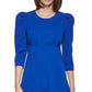 Calvin Klein Women's Puff Shoulder A-Line Dress Blue Size 4 Petite