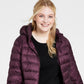 Charter Club Women's Hooded Packable Down Puffer Coat Purple Size 2X