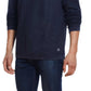 Weatherproof Vintage Men's Stonewash Textured Sweater Blue Size Medium