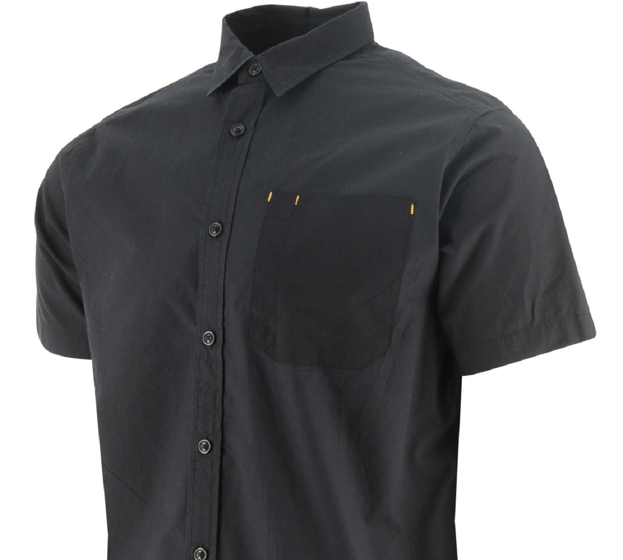 Caterpillar Men's Colorblocked Work Shirt Black Size Large