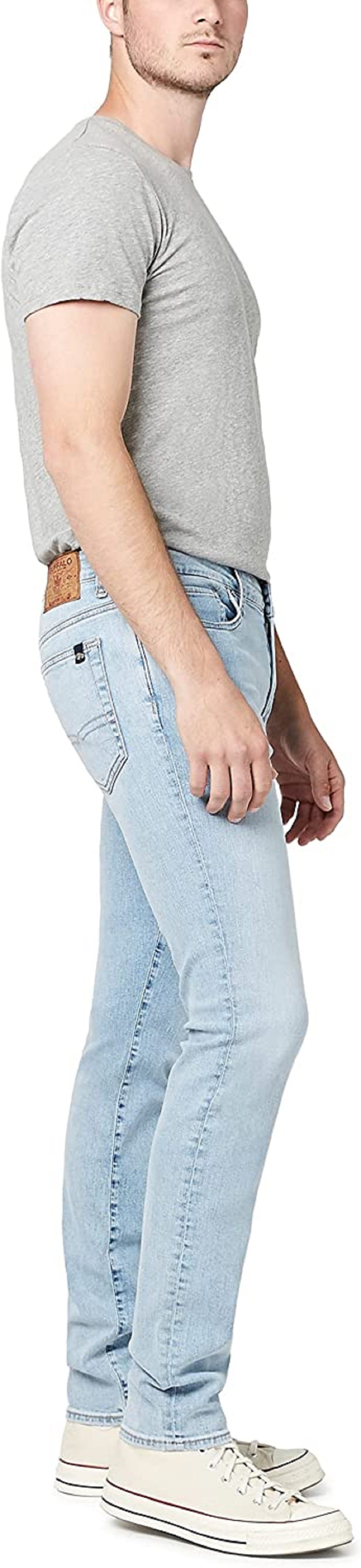 Buffalo David Bitton Men's Skinny Max Bleached Jeans Blue Size 31X30