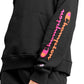 Champion Women's Powerblend Graphic Print Hoodie Black Size Large