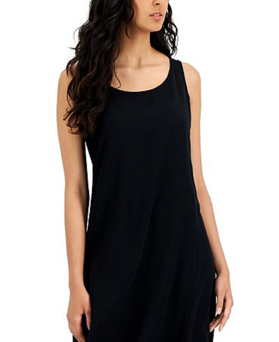 Eileen Fisher Women's Scoop Neck Tank Dress Black Size XX-Small