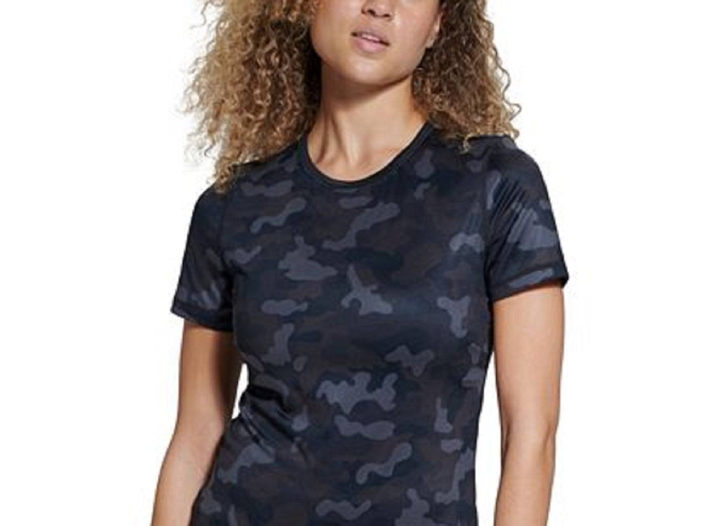 Bass Outdoor Women's Camo Cross Performance Baselayer T-Shirt Black Size Medium
