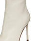 Aqua Women's Gal Pointed High Heel Booties Beige Size 8.5 M