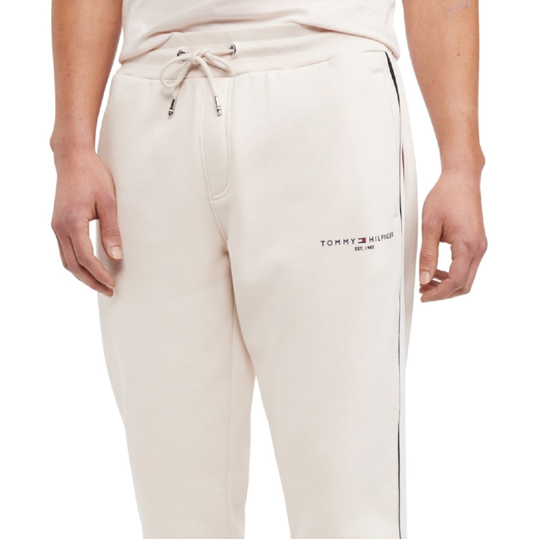 Tommy Hilfiger Men's New Global Stripe Jogger Sweatpants Brown Size X-Large