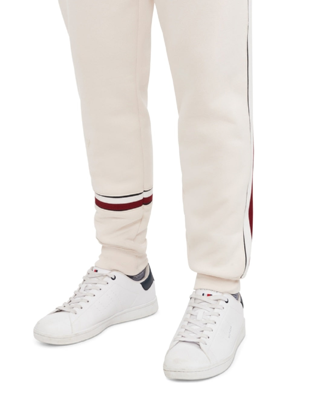 Tommy Hilfiger Men's New Global Stripe Jogger Sweatpants Brown Size X-Large