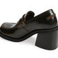 Steve Madden Women's Universe Penny Loafer Pump Brown Size 8.5 M