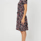 Leota Women's Perfect Wrap Cap Sleeve Dress Black