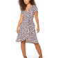 Leota Women's Brandy Dress in Brushstroke Leopard Fruit Size S