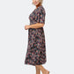 Leota Women's Confetti Floral Lord & Taylor Zoe Dress Black
